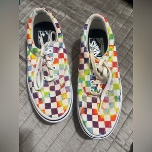 Vans Kids Multicolor Checkered Sneakers